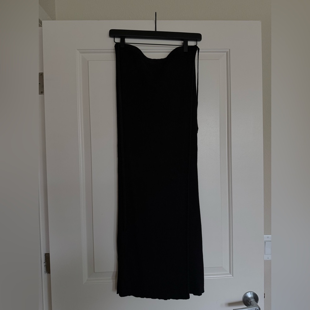 Free People Black Maxi Skirt